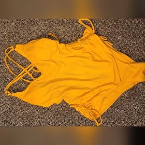 Mustard yellow one piece